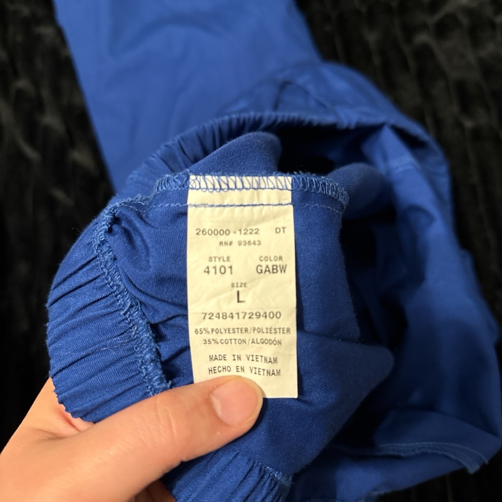 Cherokee galaxy blue scrub pants - Picture 3 of 3
